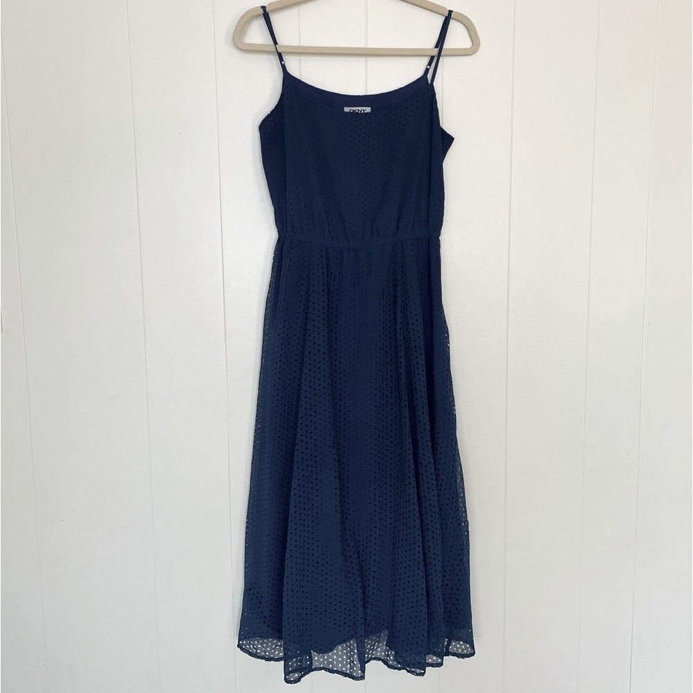 DKNY | Blue Sleeveless Midi Dress (S)